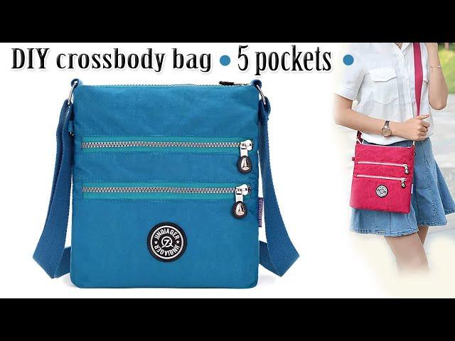 DIY Denim Cloth Bag Making at Home | MANY POCKETS DESIGN Tutorial