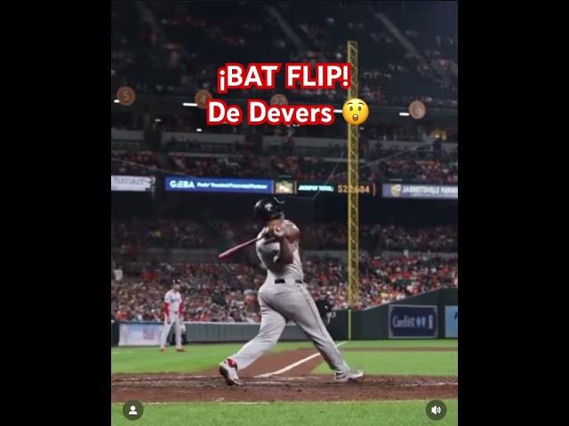 Bat Flip de Rafael Devers frente a Baltimore