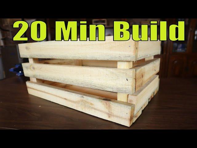 How To Make A Wooden Crate For Beginners ( New Easy Design )