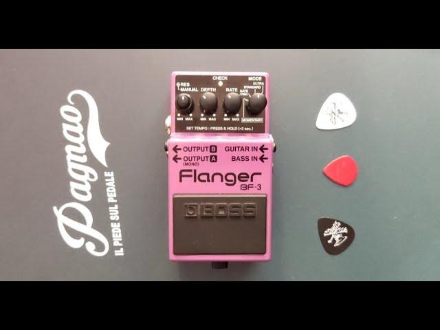 BOSS FLANGER BF3, l'erede del BF2. pedale effetto chitarra - FLANGER EFFECT PEDAL stompbox guitar.