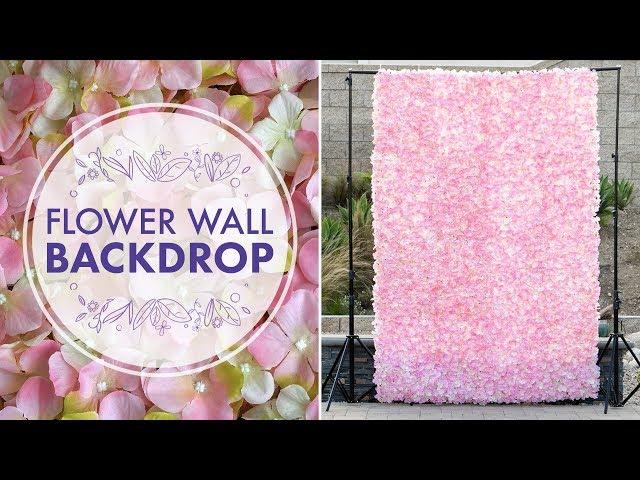 DIY Flower Wall Backdrop | BalsaCircle.com