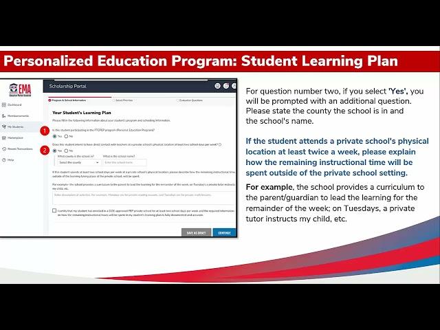 The Student Learning Plan: Personalized Education Program