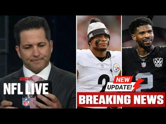 NFL LIVE | Adam Schefter has latest: Steelers re-sign Justin Fields? Raiders draft Shedeur Sanders?