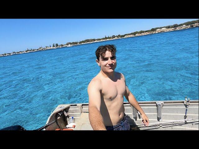 ROTTNEST ISLAND IN A TINNY - Bluest Water Ever!!