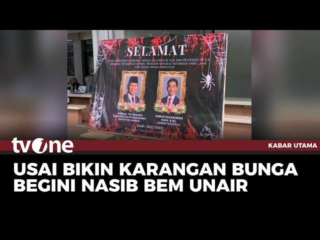 Buntut Karangan Bunga Sarkas BEM Fisip UNAIR | Kabar Utama tvOne