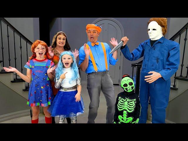 Trick or Treating with Blippi on Halloween!!!