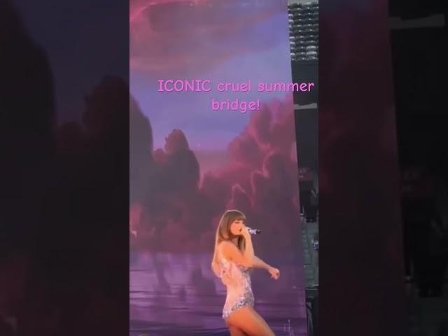 Cruel summer bridge at Eras tour in Minnesota!| #cruelsummerbridge #cruelsummer  #shorts#taylorswift