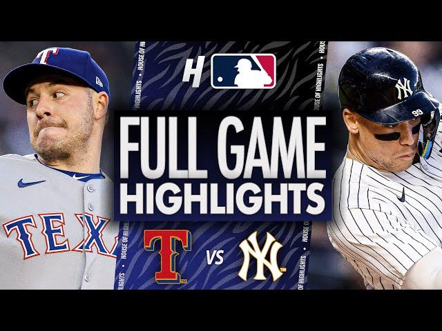 Texas Rangers vs New York Yankees - FULL GAME HIGHLIGHTS | May 20, 2025 MLB Season