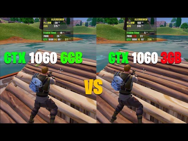 GTX 1060 6GB vs GTX 1060 3GB - Fortnite Performance Mode | Chapter 5 Season 2