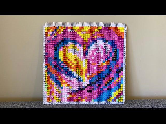 #30️картина СЕРДЦЕ /Оригами картина/ Подарок на 14 февраля /3D Origami Painting Heart