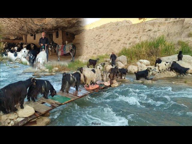 Nomadic life,discovery of caves,aqueducts and strange springs in Zagros,Iran