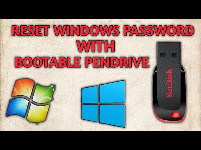 How to reset windows 11 password with bootable pendrive 2021 June