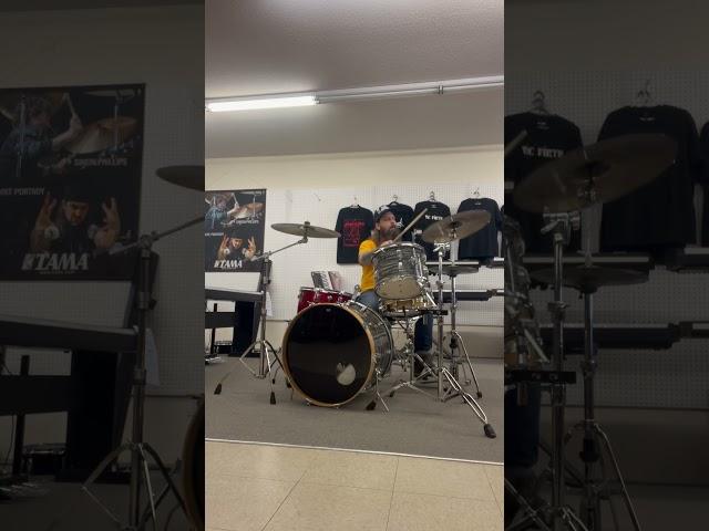 Trying out my SABIAN HHX Evo 18” #sabiancymbals #handhammered #vicfirth #ludwigdrums #groove
