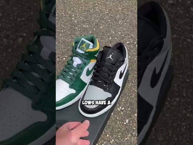 Jordan 1 Low vs Jordan 1 Mid