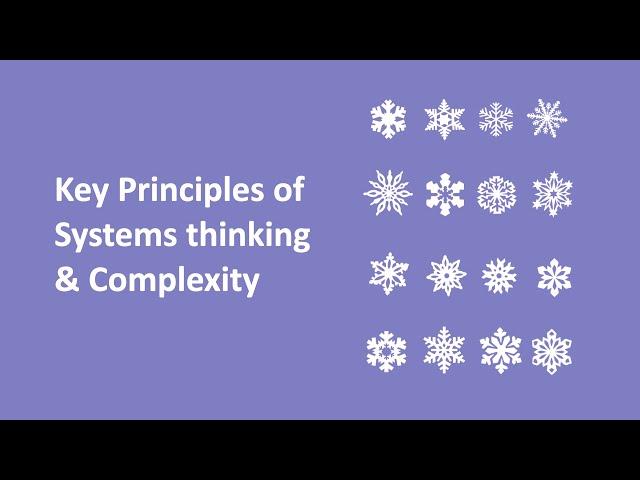 Systems & Complex Key Concepts Course Overview