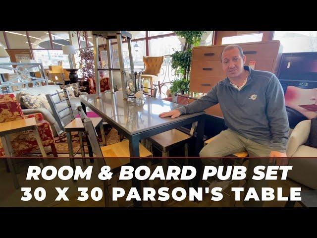 Room and Board Pub Table Set