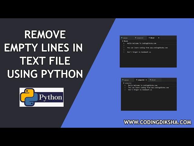 Python Script to Remove Blank Lines from Text File