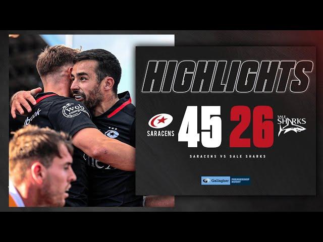 TWO FROM TWO! Lozowski kicks 22 POINTS | Saracens 45-26 Sale Sharks | Premiership Rugby Highlights