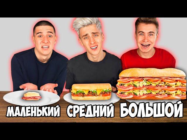 BIG, MEDIUM or SMALL SANDWICH CHALLENGE!