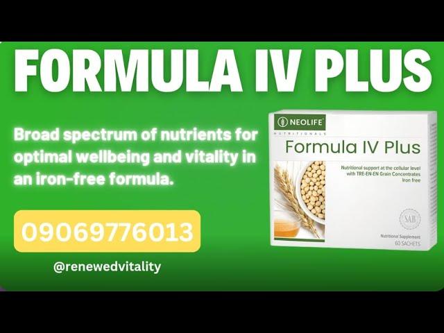GNLD NEOLIFE FORMULA IV PLUS