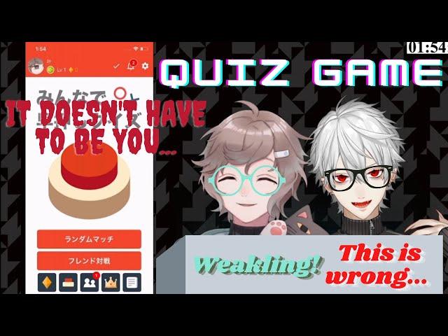 [ENG SUBS] Chronoir Quiz Game + Kuzuha being a sore loser (Kuzuha/Kanae/ChroNoiR/NIJISANJI)