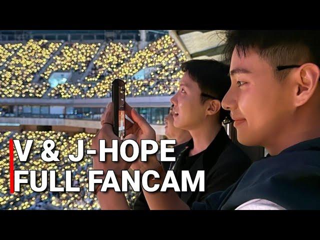 BTS Taehyung & J-hope At IU Concert Full Fancam | BTS V 뷔 Raction to IU 'Love wins all’ Stage 2024