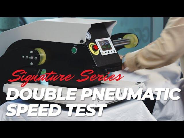 Fastest Heat Press Yet? Double Station Pneumatic Heat Press Tested!