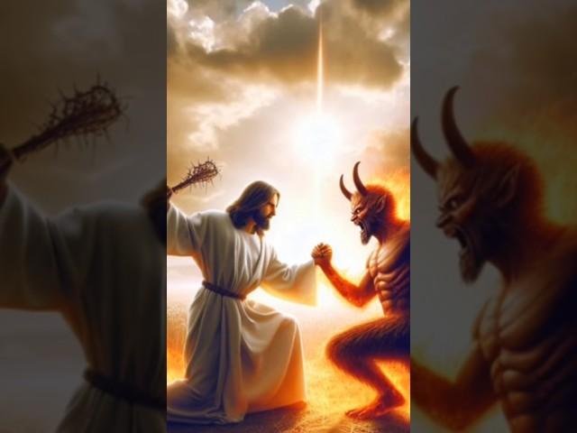 JESUS VS DEVIL #subscribe for Jesus #jesuschrist #god #ytshorts #sorts