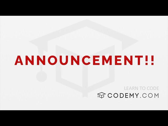 Codemy.com Channel Announcement!