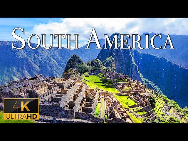 FLYING OVER SOUTH AMERICA (4K UHD) - Relaxing Music Along With Amazing Landscape Videos For Stress