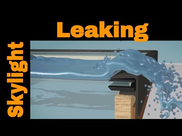 Skylight leaking on flat roof explained