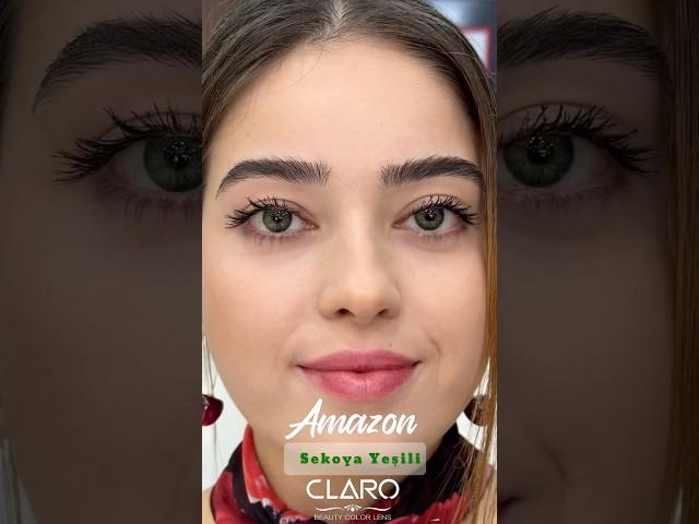 Claro Amazon Sekoya Yeşili  #lens #renklilens #clarolens #beauty #makeup #lens #lashes #renklilens