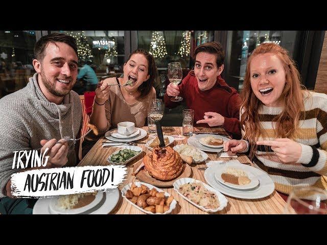 Austrian Food Is DELICIOUS! - Food Tour in VIENNA AUSTRIA w/ The Travel Beans!