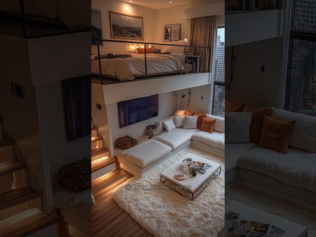 Luxury Modern Loft with a Cozy City Vibe ️#CozyAmbience #Aesthetic #HomeStyle