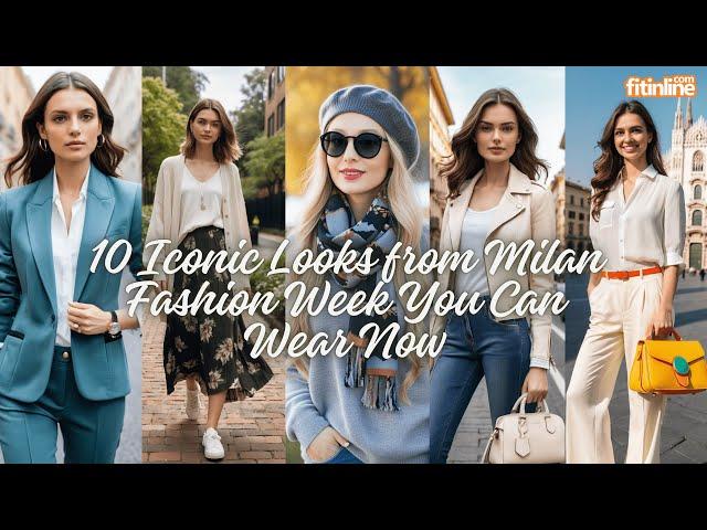 10 Iconic Looks From Milan Fashion Week You Can Wear Now | Fashion Trend