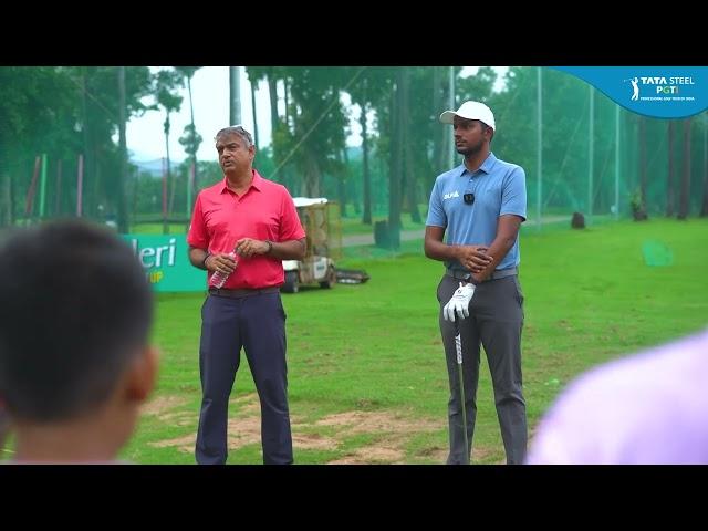 Golf Clinic with Manu Gandas & Veer Ahlawat at Vizag Open 2024