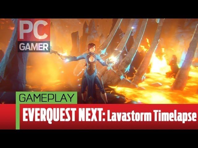 EverQuest Next Landmark gameplay - Lavastorm timelapse