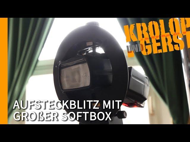 Kleiner Blitz mit großer Softbox  Krolop&Gerst