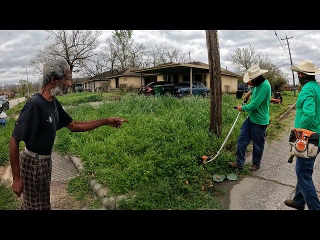 He TURNED Us Down... But CHANGED His MIND Just IN TIME! FREE Overgrown Yard MAKEOVER