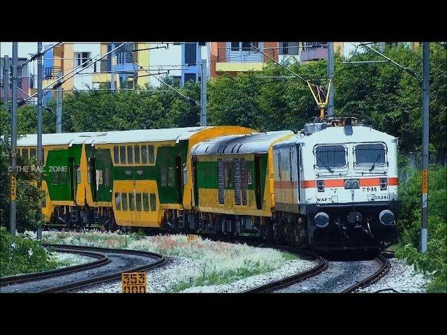 GREEN DOUBLE DECKER TRAIN : INDIAN RAILWAYS