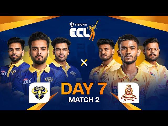 #ECL | Match 15 | Haryanvi Hunters vs Lucknow Lions | Elvish Yadav vs Anurag Dwivedi