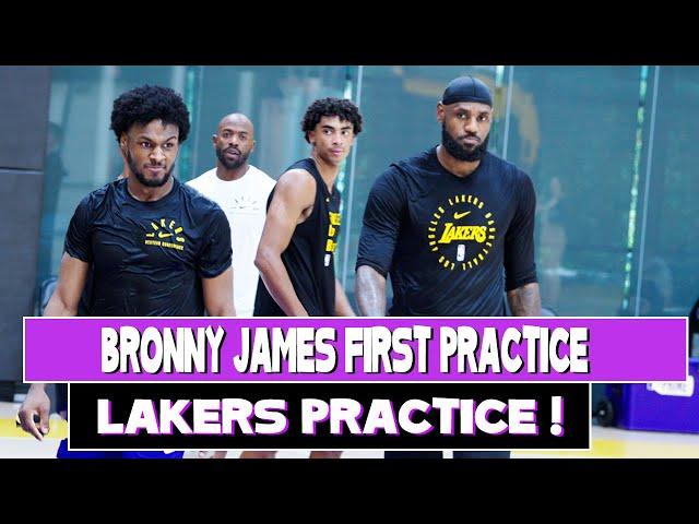 Lakers first practice ! Bronny James & JJ Reddick make their debut