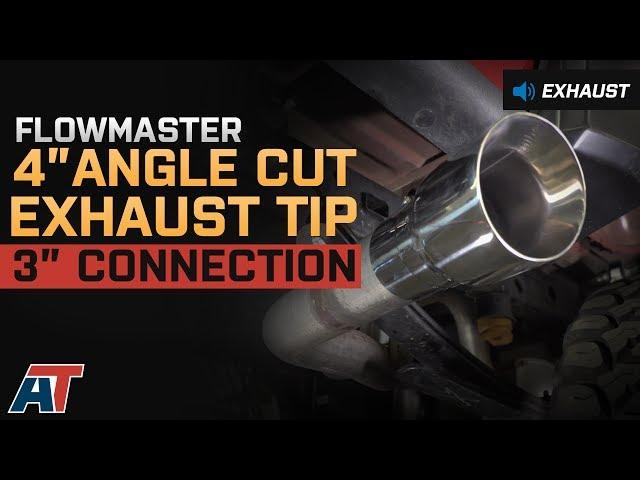 1997-2016 F150 Flowmaster 4" Angle Cut Exhaust Tip - 3" Connection Review & Install