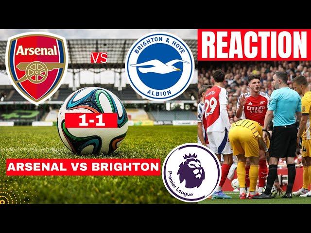 Arsenal vs Brighton 1-1 Live Stream Premier League EPL Football Match Today Score Highlights Gunners