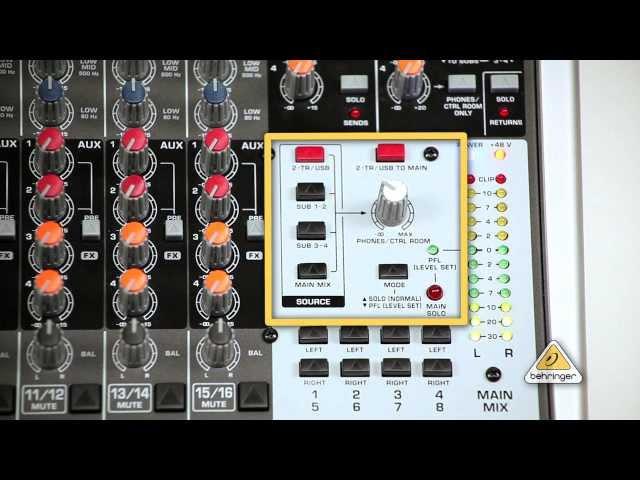 Control Room Outputs: How to Connect BEHRINGER XENYX Mixer with TRUTH Monitors