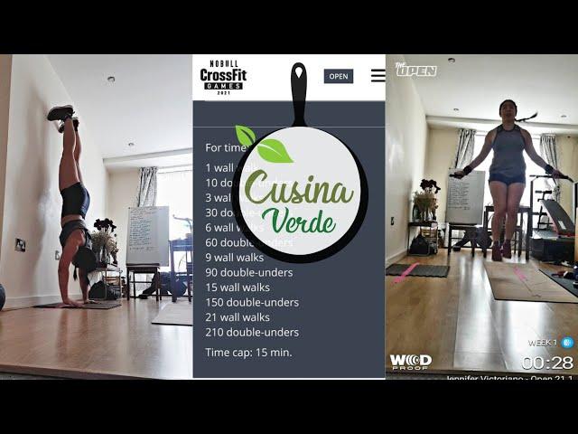 FULL 21.1 CROSSFIT GAMES OPEN WORKOUT RX: WALKS AND DOUBLE UNDERS | CUSINAVERDE