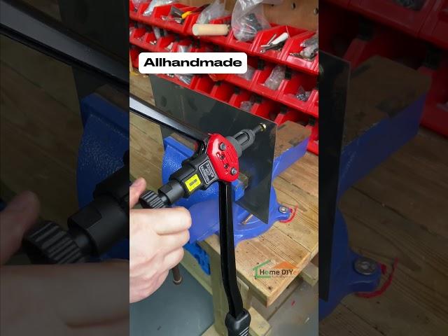 Fully Manual Rivet Nut Install  #homediyer#goobetter #diy #screws #tools https://homediyer.com
