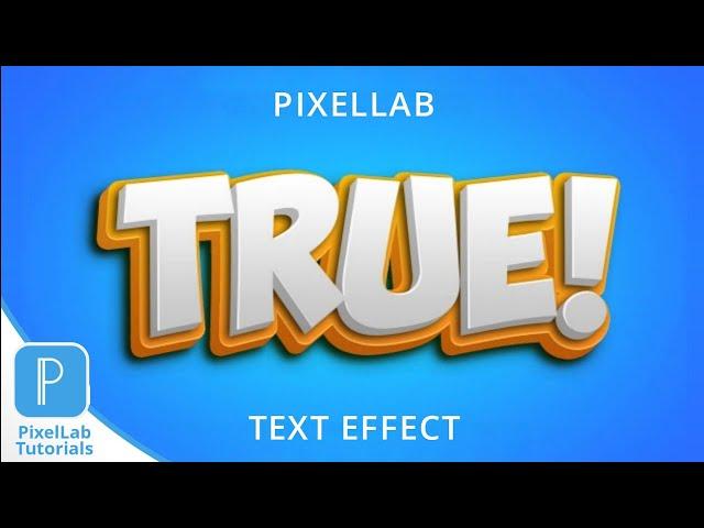 100% EDITABLE TEXT EFFECT - PixelLab tutorial