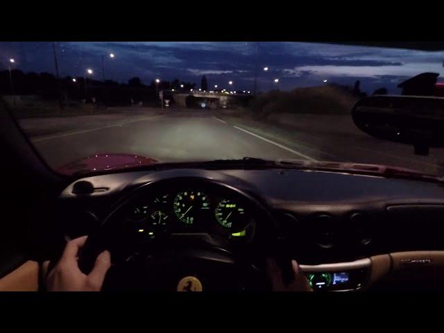 FERRARI 360 MODENA F1 NIGHT VISION POV HD ONBOARD