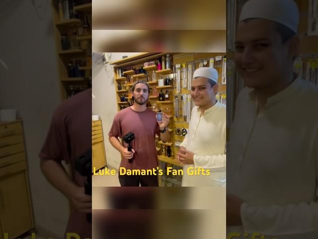 Luke’s Pakistani Fan Gifts A Perfume #lukedamant #pakistankindestman #peoplepakistan #lovepakistan